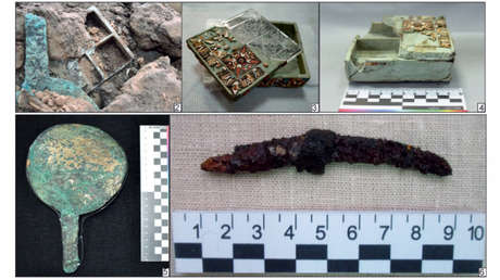 Descubren una caja egipcia de 2.500 años enterrada en el centro de Rusia