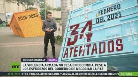 La violencia armada no cesa en Colombia pese a los esfuerzos del Gobierno de negociar la paz