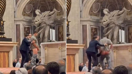 VIDEO: Un hombre orina en un altar de la basílica de San Pedro del Vaticano en plena misa