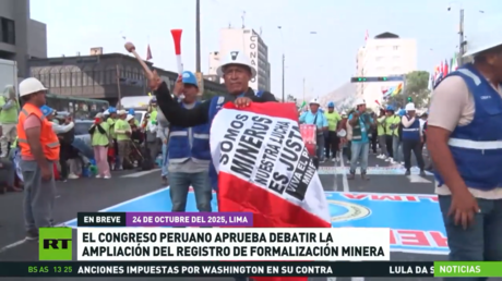 El Congreso peruano aprueba debatir la ampliación del Registro de Formalización Minera