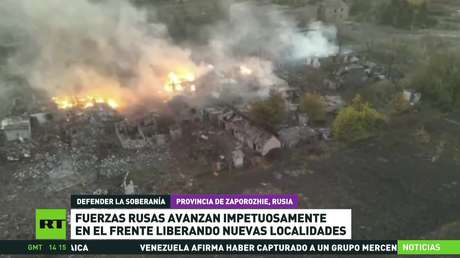 Fuerzas rusas avanzan impetuosamente en el frente liberando nuevas localidades