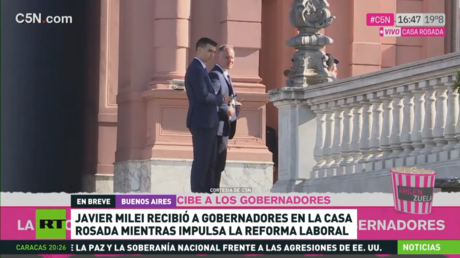 Javier Milei recibe a gobernadores en la Casa Rosada mientras impulsa una reforma laboral