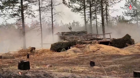VIDEO: Obuses rusos aniquilan un centro ucraniano de control de drones