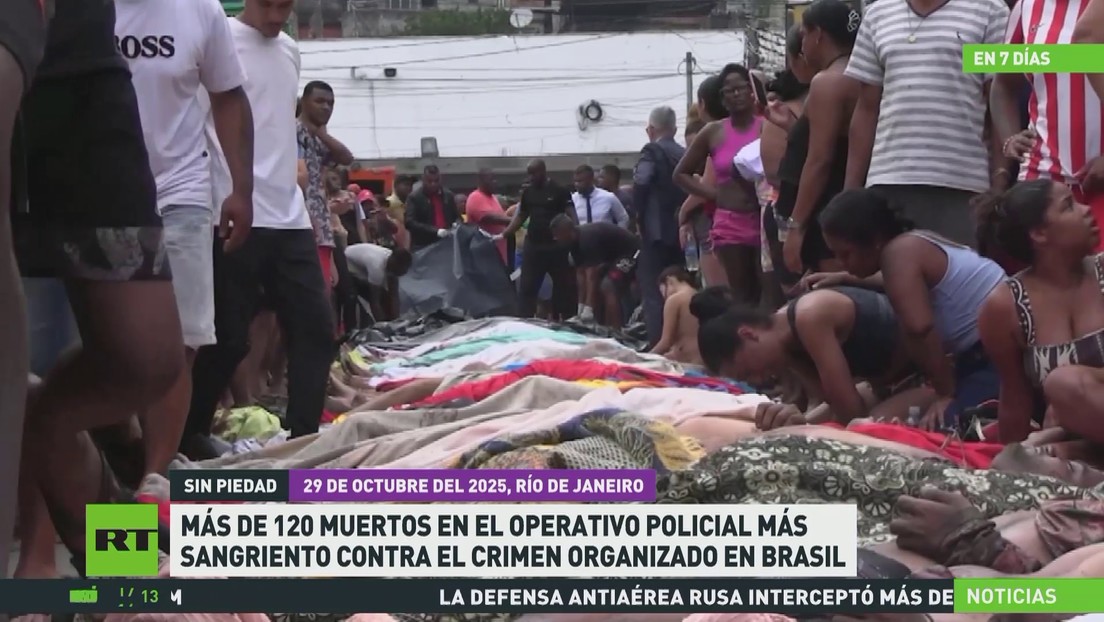 Más de 120 muertos en el operativo policial más sangriento contra el crimen organizado en Brasil
