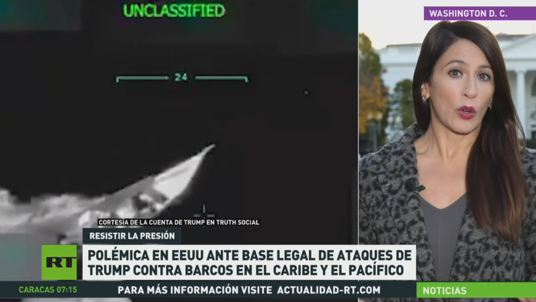 Polémica en EE.UU. ante base legal de ataques de Trump contra barcos en el Caribe y el Pacífico