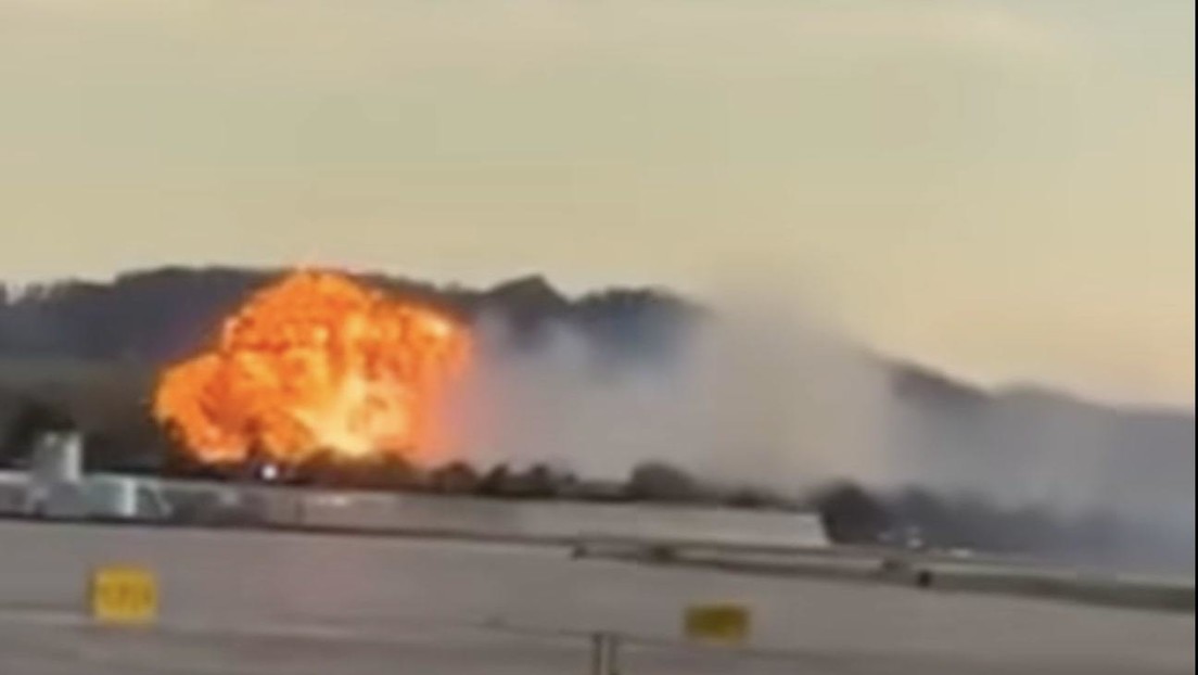 VIDEO: Momento exacto de la catástrofe del avión de carga en EE.UU.