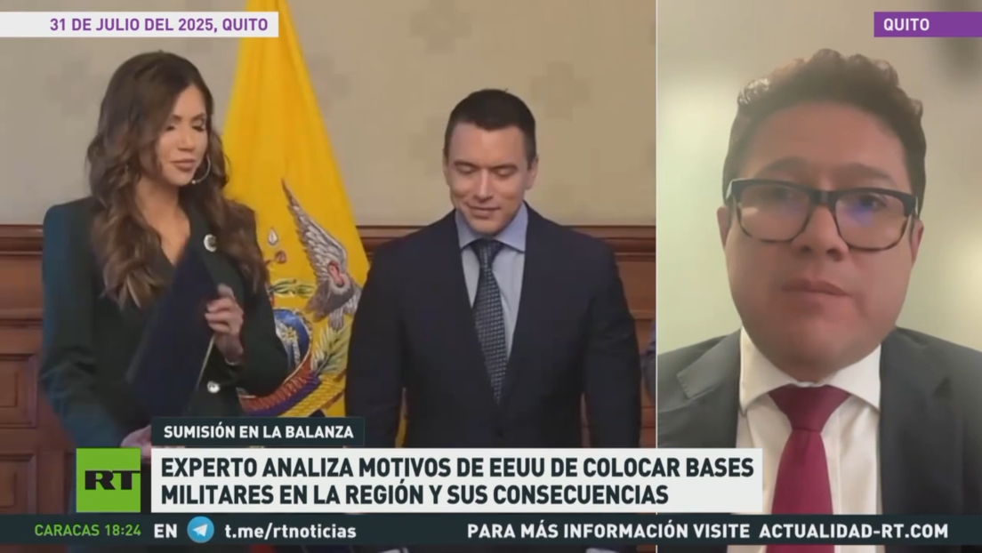 Experto analiza motivos de EE.UU. para instalar bases militares en Ecuador y sus consecuencias