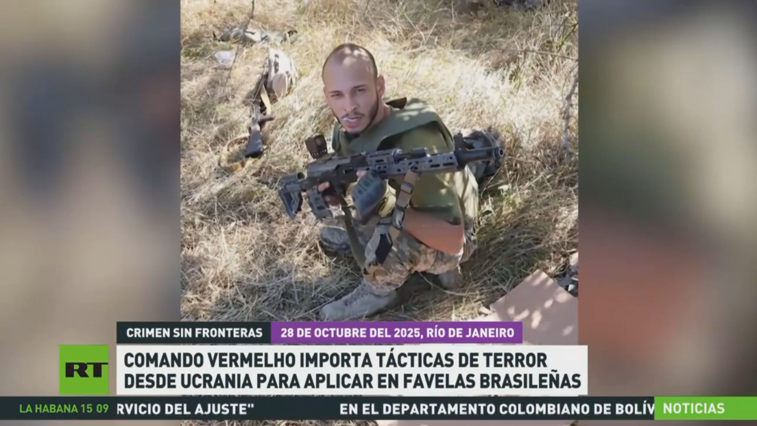 Comando Vermelho importa tácticas de terror de Ucrania para aplicarlas en favelas de Brasil
