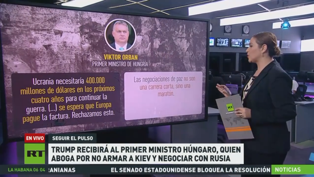 Trump recibirá al primer ministro húngaro, quien aboga por no armar a Kiev y negociar con Rusia