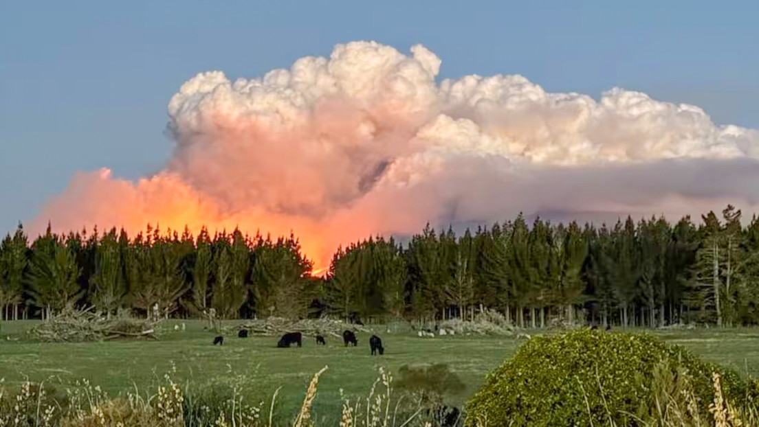 'Mordor en llamas': imágenes de voraz incendio en el parque nacional neozelandés donde se rodó 'El señor de los anillos'