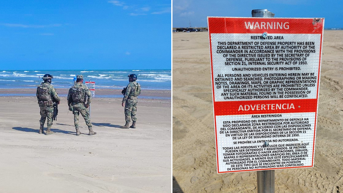 El misterio de los carteles de EE.UU. que aparecieron en una playa mexicana