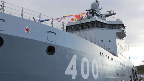 El ministro de Defensa ruso inspecciona un novedoso buque de patrulla rompehielos (VIDEO)