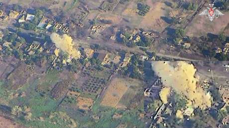 VIDEO: Proyectiles rusos de alta precisión destruyen puntos de despliegue temporal de las fuerzas ucranianas