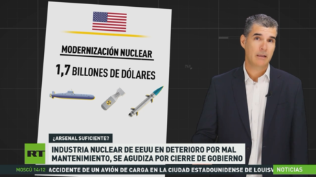 Industria nuclear de EE.UU. en deterioro por mal mantenimiento que se agudiza por cierre de Gobierno
