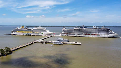 (VIDEOS) Las lujosas 'islas flotantes' que llegan a aguas brasileñas antes de la cumbre climática