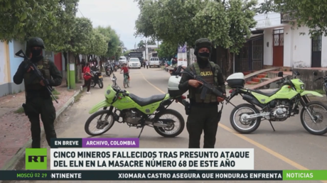 Mueren cinco mineros en presunto ataque del ELN en Colombia: es la masacre número 68 de este año
