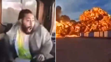 VIDEO: 'Shock' de un camionero que ve a escasos metros el accidente mortal de un avión en Kentucky