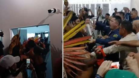 VIDEO: Indígenas irrumpen en la cumbre sobre el clima en Brasil