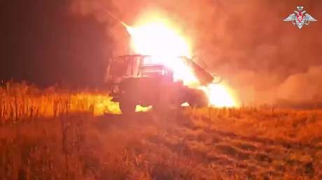 VIDEO: Artillería rusa arrasa con posiciones ucranianas