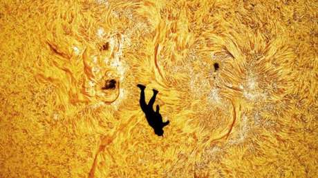 'La caída de Ícaro': La impresionante toma de un paracaidista transitando el Sol (FOTOS, VIDEO)