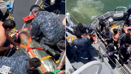 El heroico rescate de cuatro jóvenes protagonizado por un obrero (VIDEO)