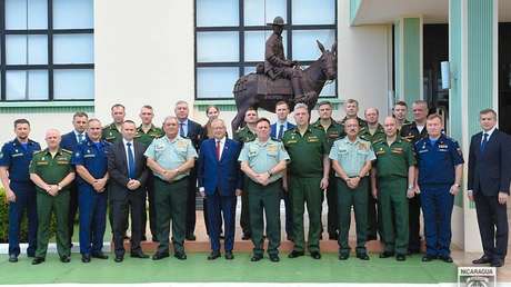 Ejército de Nicaragua recibe delegación militar de Rusia (VIDEO)