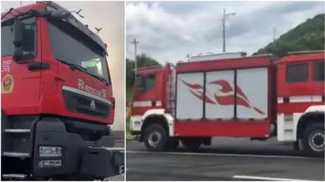 VIDEO: Así son los camiones de bomberos bidireccionales que circulan por las calles de China
