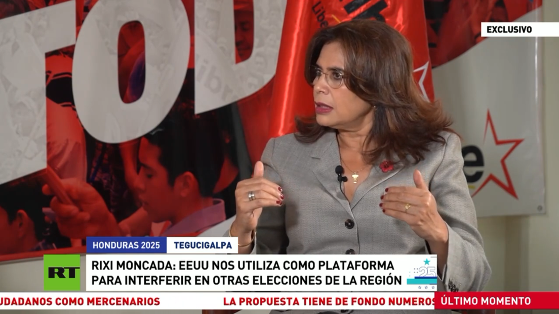 Rixi Moncada a RT: A EE.UU. le interesa detener proyectos progresistas con respaldo popular