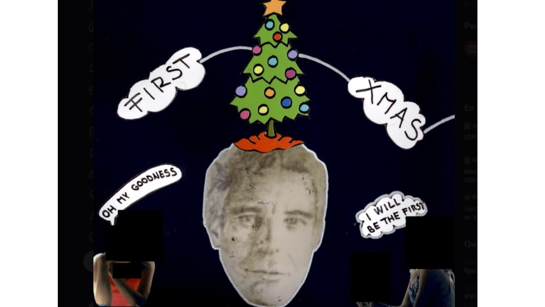 FOTOS: Divulgan extraños 'collages' de fotos de los archivos de Epstein