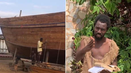 El 'Noé' africano construye ocho arcas para salvar a la humanidad del 'gran diluvio'