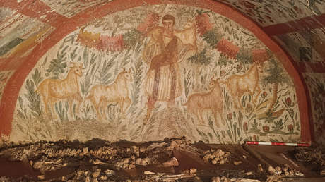 Un raro fresco cristiano primitivo de Jesucristo es descubierto en Turquía