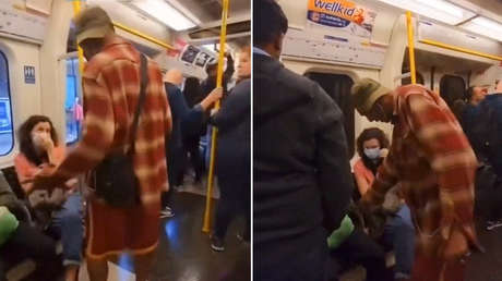 "Recuperar los valores británicos": Un hombre incomoda a dos pasajeros en el metro en Londres (VIDEO)