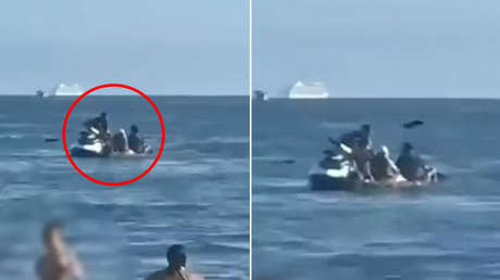 VIDEO: Ladrones en moto acuática roban a una pareja en el mar