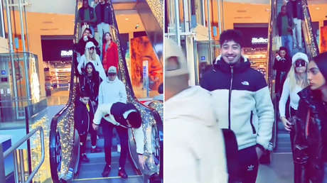 Travesura en centro comercial: Hombre apaga escalera mecánica y obliga a todos a caminar (VIDEO)