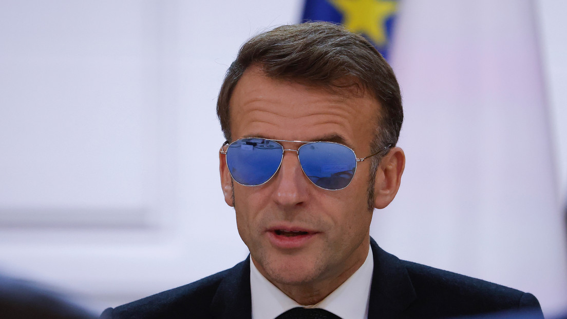 Macron irrumpe en el Elíseo con gafas de sol y pide a todos 