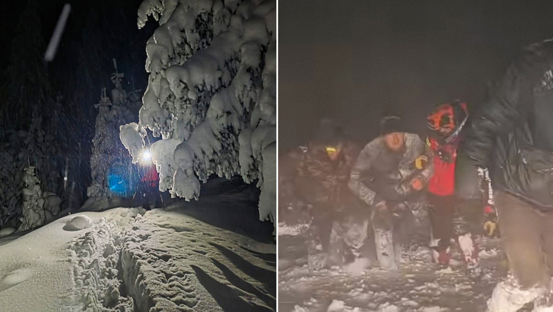 Rescatan en las montañas de Rumania a dos hombres que huyeron de Ucrania (VIDEO)