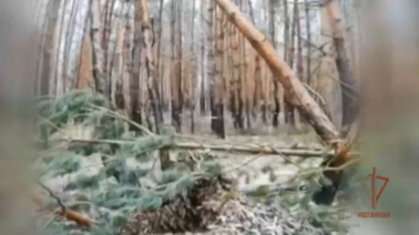 Dron ruso identifica con destreza una pieza de mortero ucraniana camuflada y la hace volar (VIDEO)