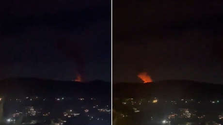 FOTO: Mapa del tráfico aéreo sobre Venezuela en medio de fuertes explosiones en Caracas