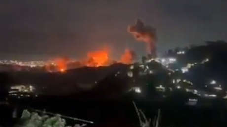 VIDEOS: Ataques aéreos contra Caracas