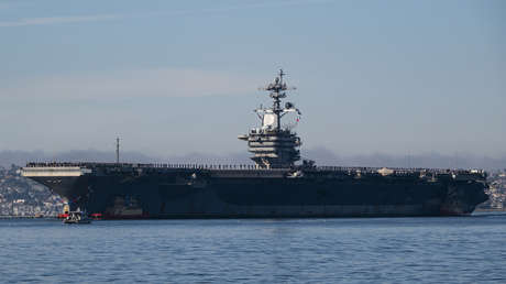 El portaviones USS Abraham Lincoln llega a Oriente Medio y se encuentra cerca de Irán