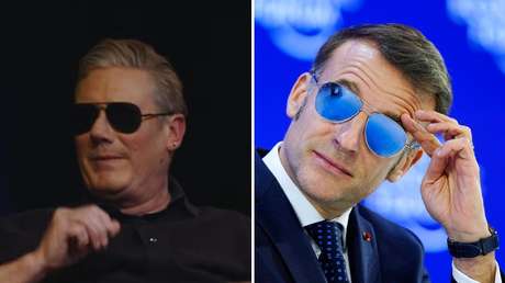 "Bonjour": Starmer se burla de las gafas de Macron (VIDEO)
