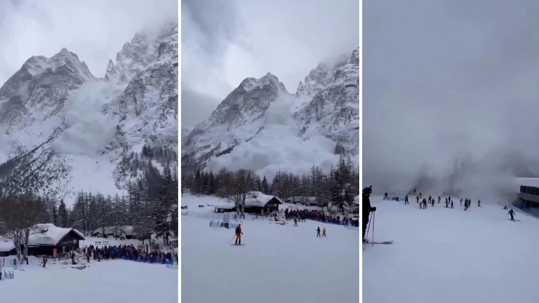 VIDEO: Una enorme avalancha sepulta a decenas de esquiadores en los ...