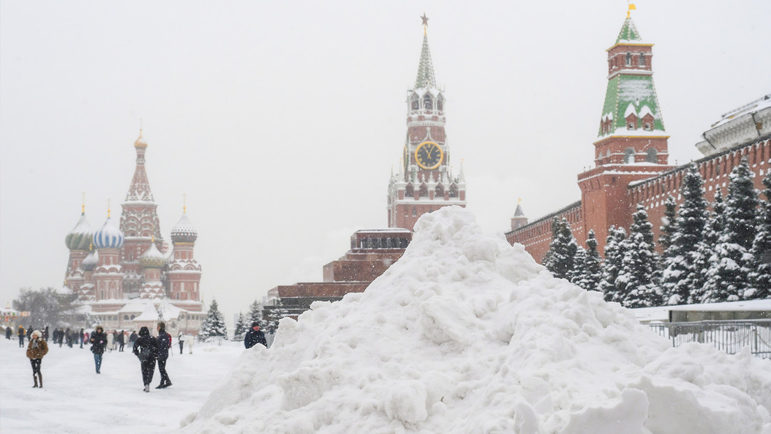 Moscú bate su récord de nieve en 72 años
