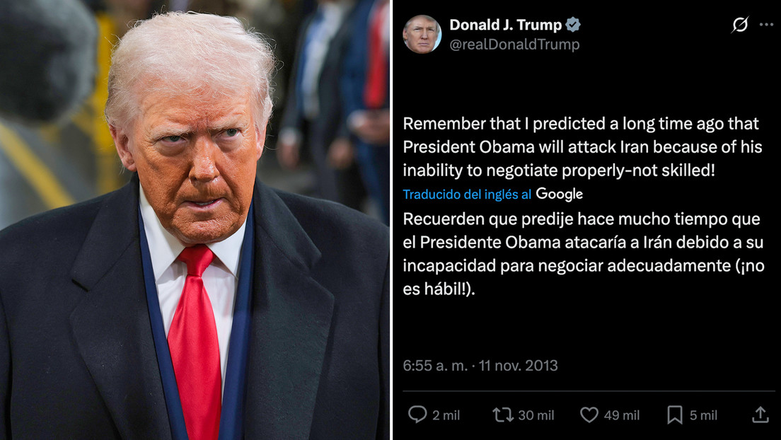Se hace viral un mensaje de Trump de 2013 sobre Irán