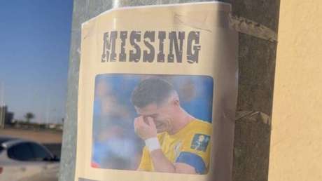Inusual cartel que alerta de la desaparición de Cristiano Ronaldo aparece en las calles de un país