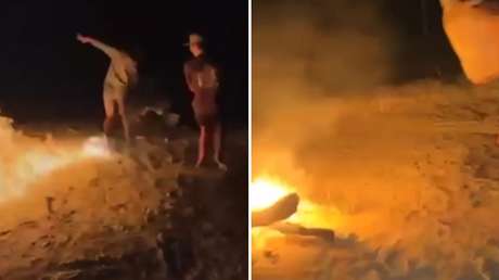 FUERTE VIDEO: Adolescente rocía a su amigo con gasolina y le prende fuego