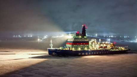 Despliegan rompehielos nuclear ruso en el golfo de Finlandia