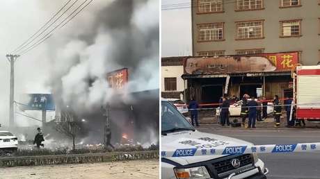 VIDEO: Explosión mortal en una tienda de fuegos artificiales en China