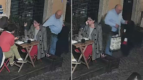 Robo sigiloso: ladrón despluma a una comensal en plena terraza (VIDEO)