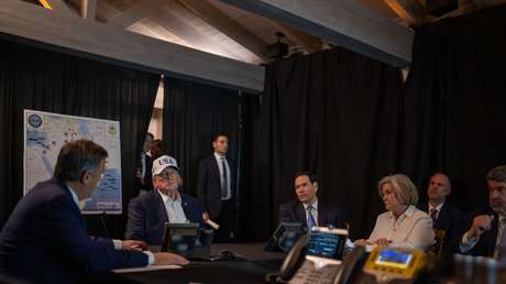 PRIMERAS IMÁGENES de Trump, junto con su equipo, durante los ataques contra Irán